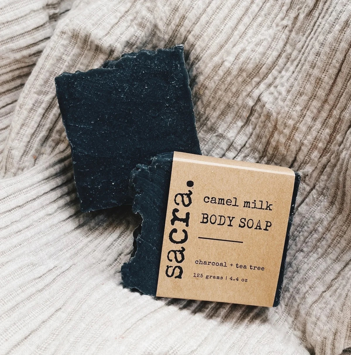 Charcoal + Tea Tree Camel Milk Soap