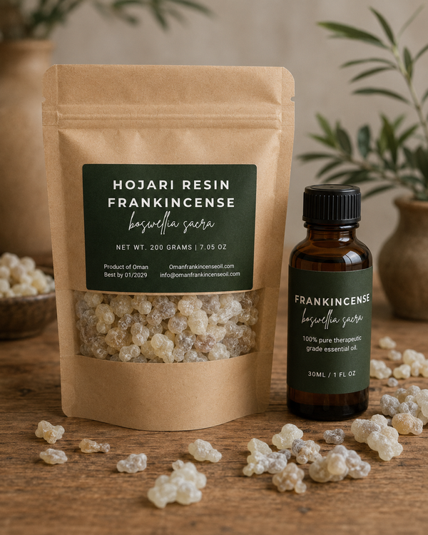 Hojari Frankincense Signature Bundle (1x 30 ml Oil + 1x  200g Resin)